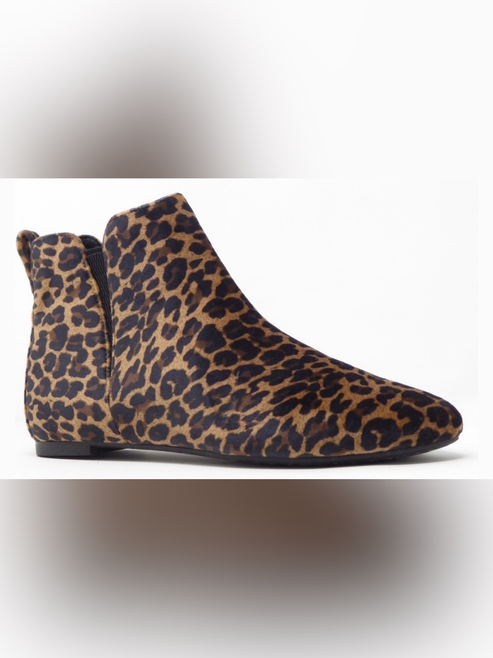 Born Leopard-Print Ankle Boot in Brown and Black